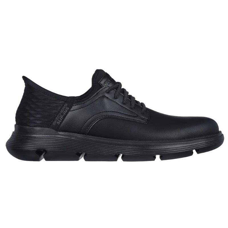 スニーカー SKECHERS Men's Gervin Bungee Slip-In Leather Shoes Skechers | Mens Slip Ins Garza Gervin | Tootsies Shoe Market
