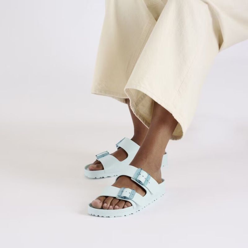 Birkenstock Womens Arizona Stealth Surf Green Eva | Tootsies Shoe