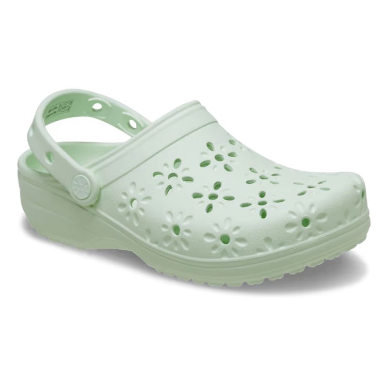 Womens Classic Floral Cut Out Clog