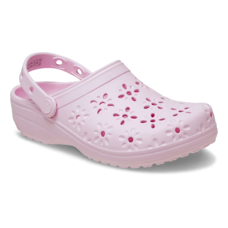 Womens Classic Floral Cut Out Clog