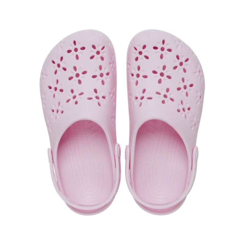Womens Classic Floral Cut Out Clog