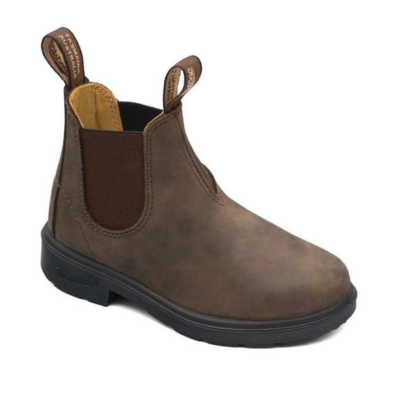 Unisex Kids' Blundstones Rustic Brown - Blundstone - Tootsies Shoe Market - Boots