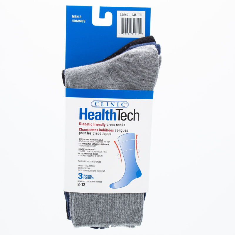 MENS 3 PACK DIABETIC SOCKS