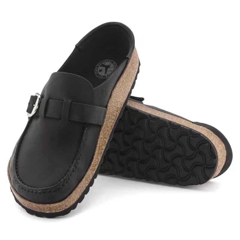 Unisex Buckley Black Oiled Leather Black - BIRKENSTOCK - Tootsies Shoe Market - Casual