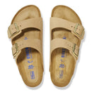 Womens Arizona Soft Fb Nubuck Sandcastle - BIRKENSTOCK - Tootsies Shoe Market - Sandals