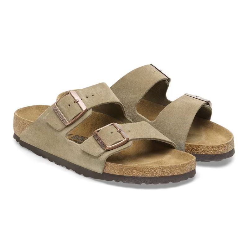 Unisex arizona suede taupe - BIRKENSTOCK - Tootsies Shoe Market - Sandals