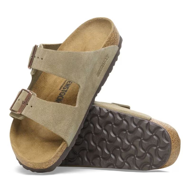 Unisex arizona suede taupe - BIRKENSTOCK - Tootsies Shoe Market - Sandals