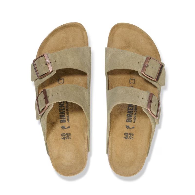 Unisex arizona suede taupe - BIRKENSTOCK - Tootsies Shoe Market - Sandals