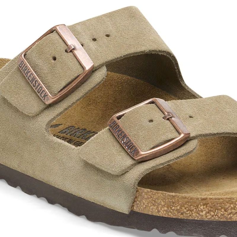 Unisex arizona suede taupe - BIRKENSTOCK - Tootsies Shoe Market - Sandals