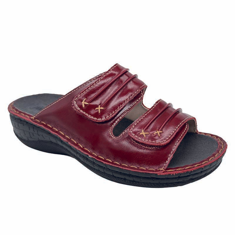 Womens Autumn (s6130) 2 Velcro Slide - FOOTTHRILLS - Tootsies Shoe Market - Sandals