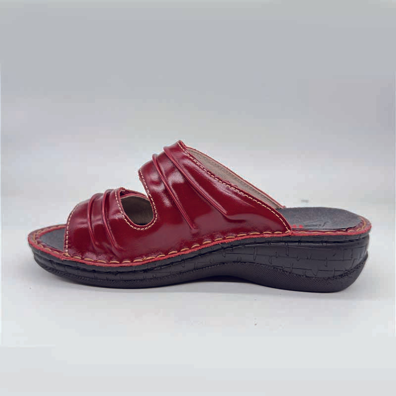 Womens Autumn (s6130) 2 Velcro Slide - FOOTTHRILLS - Tootsies Shoe Market - Sandals