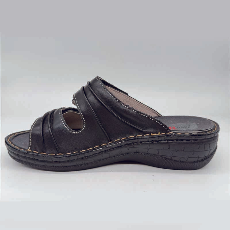Womens Autumn (s6130) 2 Velcro Slide - FOOTTHRILLS - Tootsies Shoe Market - Sandals