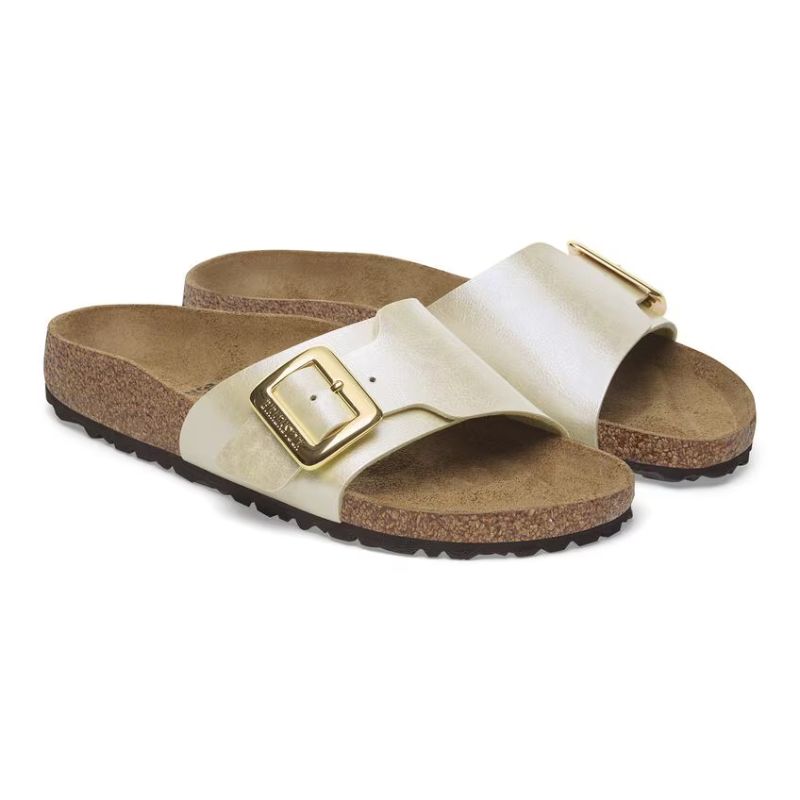 Womens Catalina Luxe Buckle Pearl White