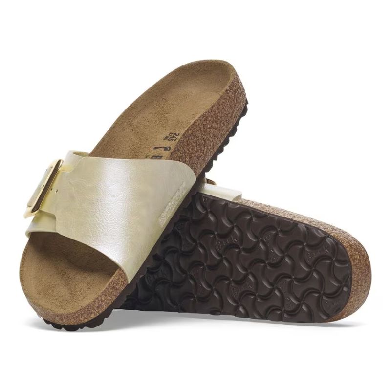 Womens Catalina Luxe Buckle Pearl White