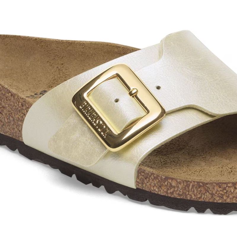 Womens Catalina Luxe Buckle Pearl White