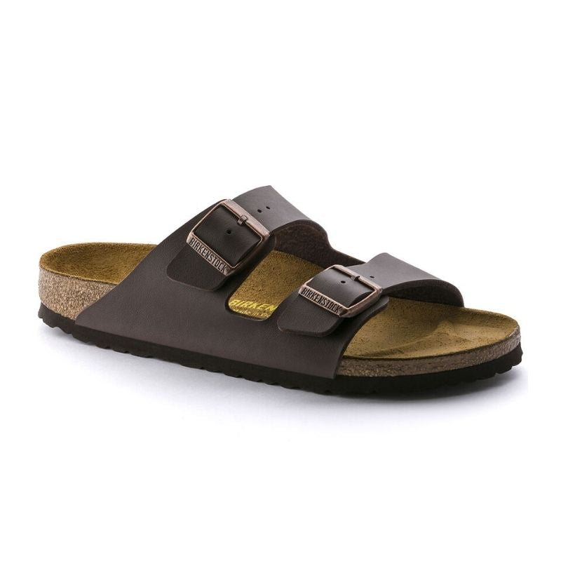 Unisex Arizona Birko-flor Dark Brown - BIRKENSTOCK - Tootsies Shoe Market - Sandals