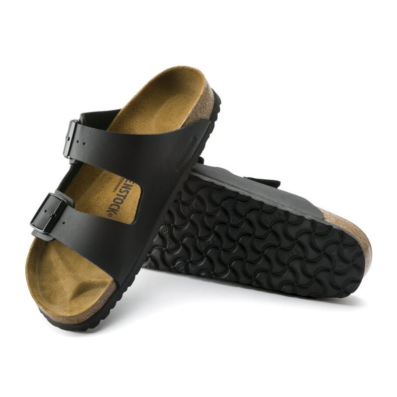 Unisex Arizona Birko Flor Black - BIRKENSTOCK - Tootsies Shoe Market - Sandals