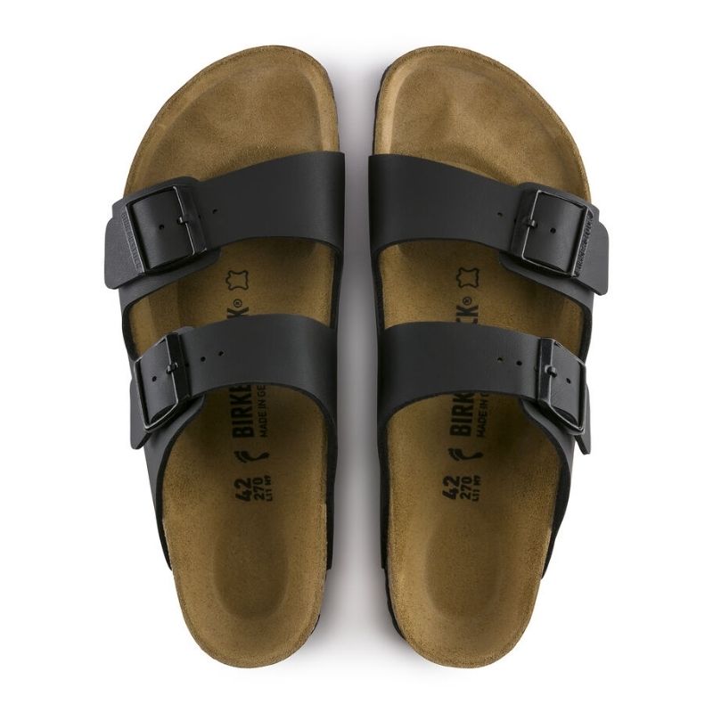 Unisex Arizona Birko Flor Black - BIRKENSTOCK - Tootsies Shoe Market - Sandals