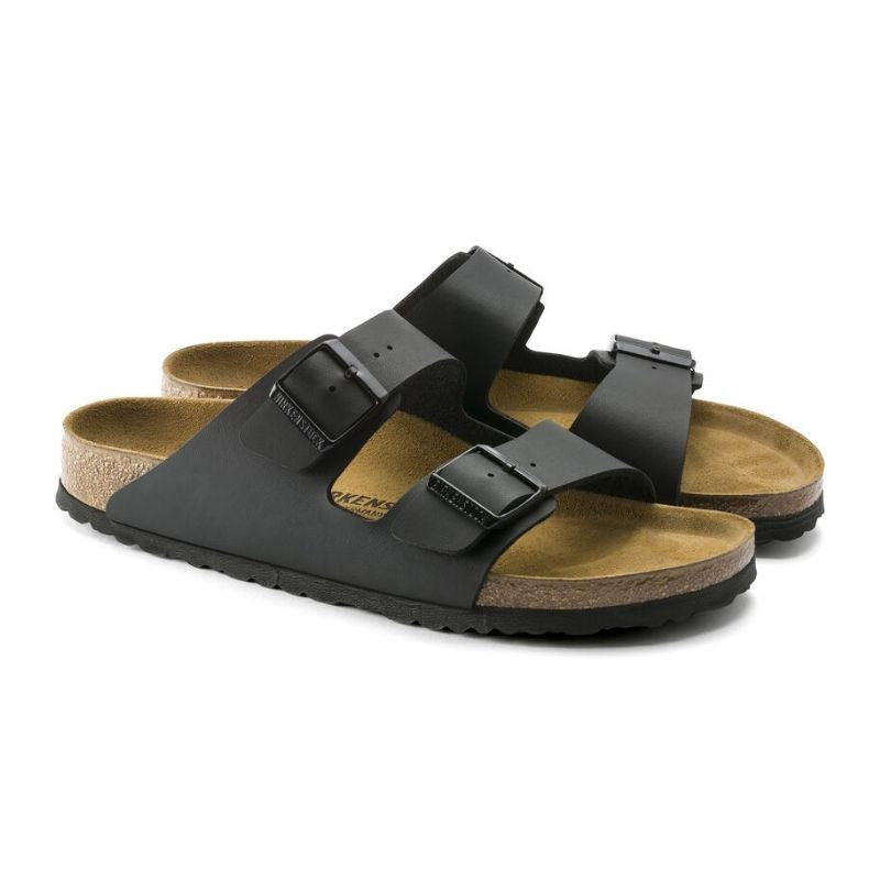 Unisex Arizona Birko Flor Black - BIRKENSTOCK - Tootsies Shoe Market - Sandals