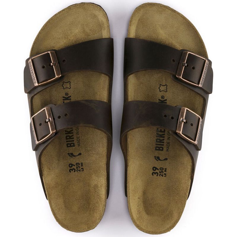 Unisex Arizona Oiled Leather Habana - BIRKENSTOCK - Tootsies Shoe Market - Sandals