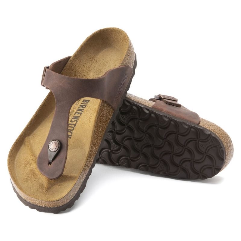 Womens Gizeh Oiled Leather Habana