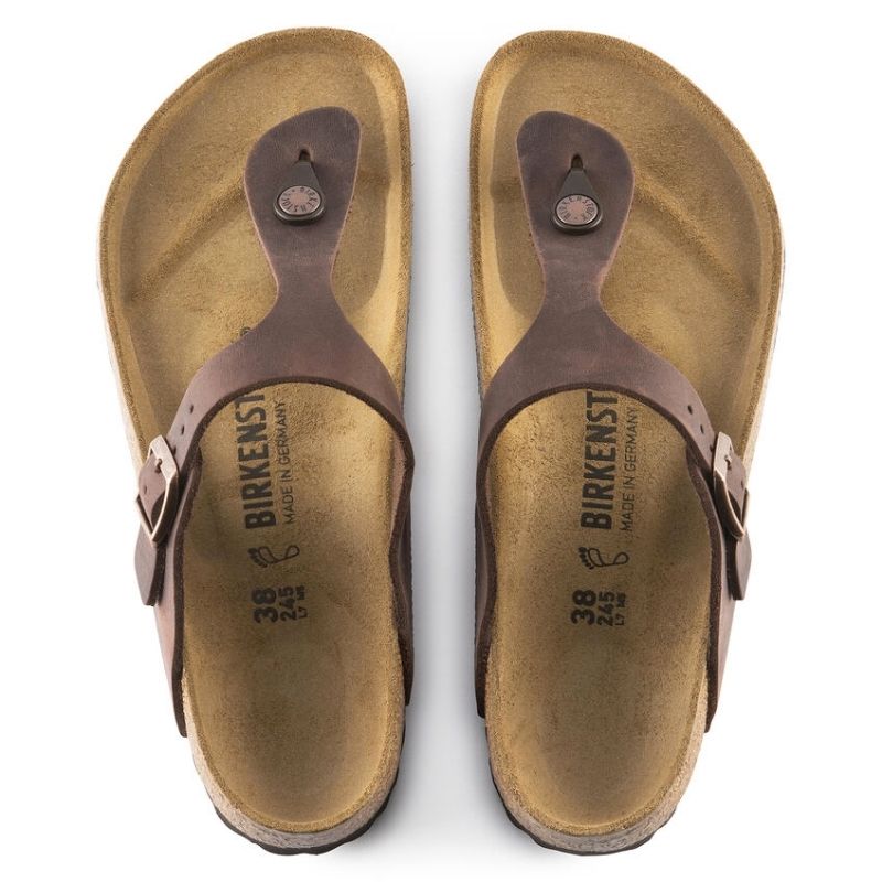Womens Gizeh Oiled Leather Habana