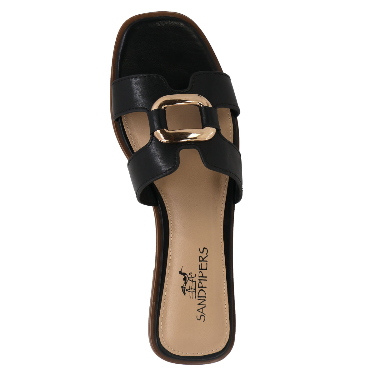 Sandpipers Womens Vienna Leather Slide Sandal | Tootsies Shoe Market
