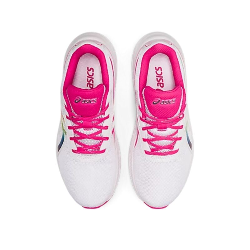 Girls white asics discount