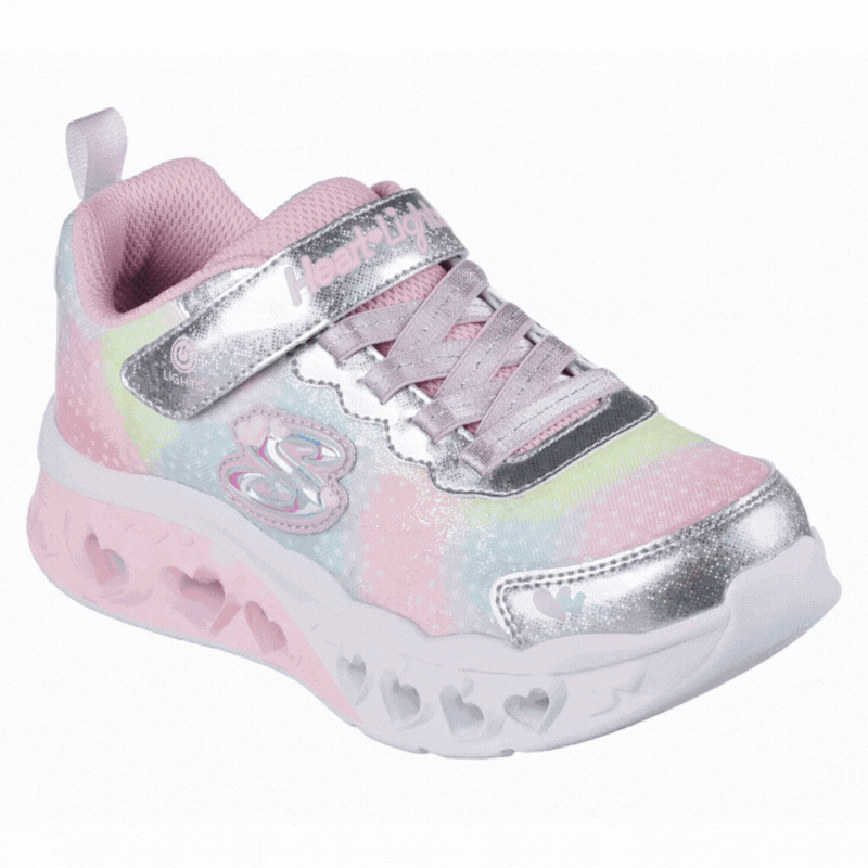 Girls Flutter Heart Lights Simply Love - Skechers - Tootsies Shoe Market - Sneakers/Athletic