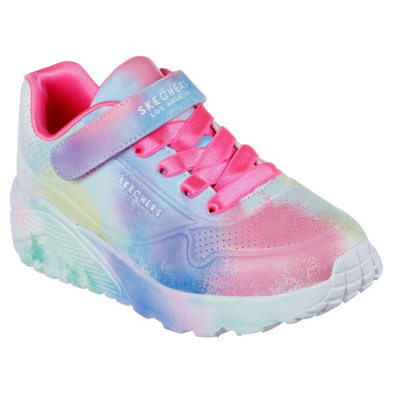 Girls Uno Lite Splatter Glows - Skechers - Tootsies Shoe Market - Sneakers/Athletic