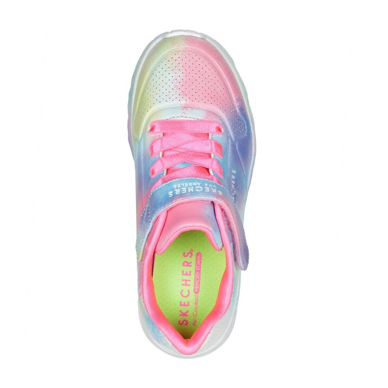 Girls Uno Lite Splatter Glows - Skechers - Tootsies Shoe Market - Sneakers/Athletic