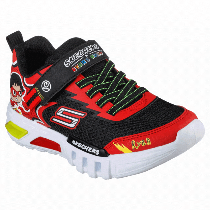 Skechers Boys Ryan World Flex Flow Red Titan Tootsies Shoe Market