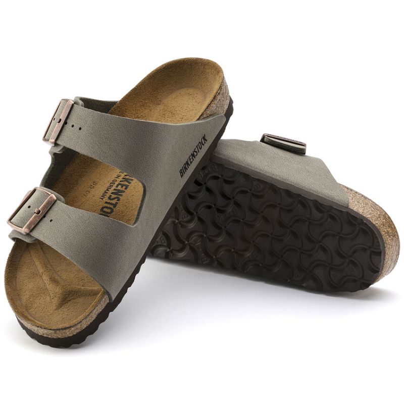 Womens Arizona Birkibuc Stone - BIRKENSTOCK - Tootsies Shoe Market - Sandals