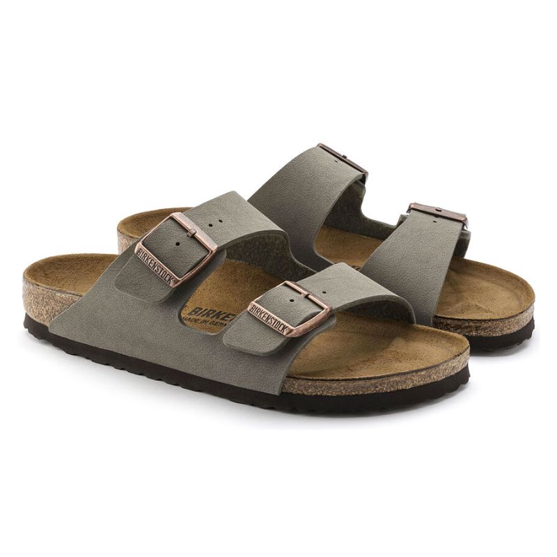 Womens Arizona Birkibuc Stone - BIRKENSTOCK - Tootsies Shoe Market - Sandals