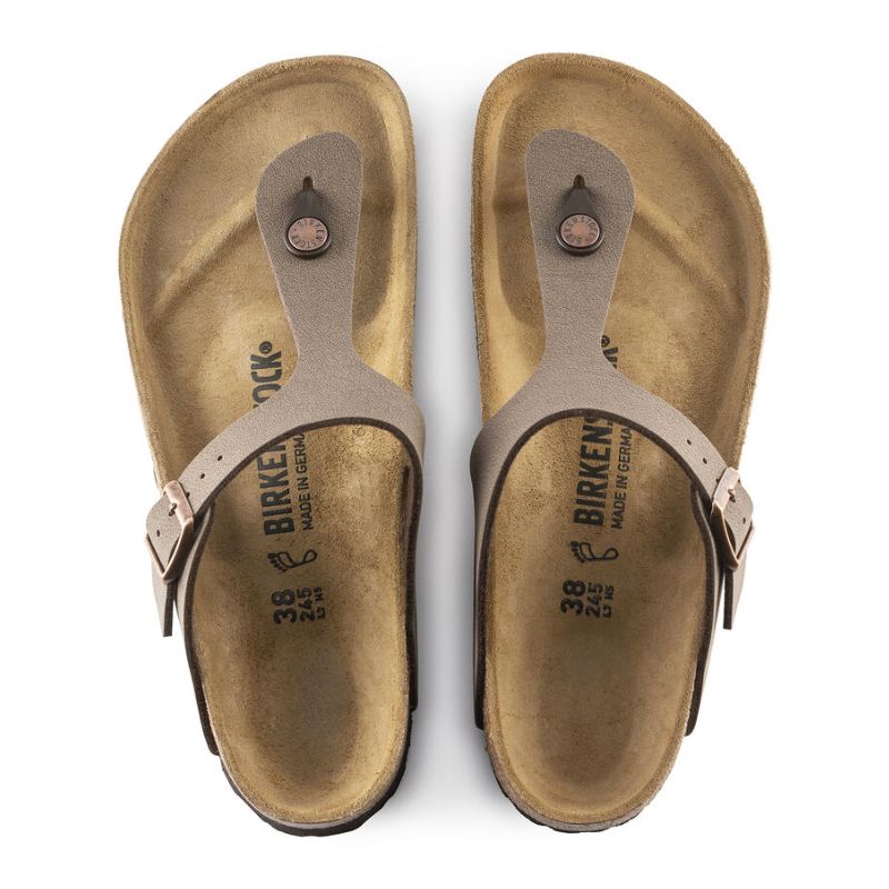 Womens Gizeh Birkibuc Mocha - BIRKENSTOCK - Tootsies Shoe Market - Sandals