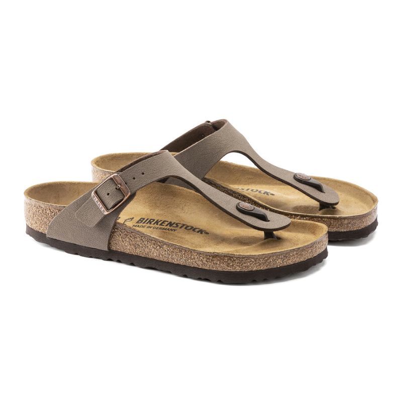 Womens Gizeh Birkibuc Mocha - BIRKENSTOCK - Tootsies Shoe Market - Sandals