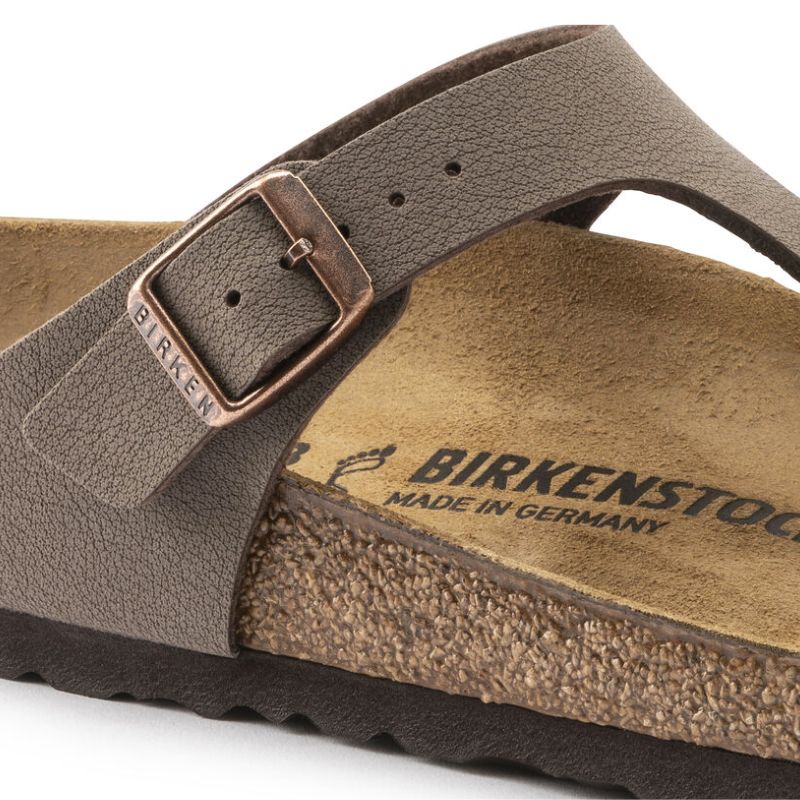 Womens Gizeh Birkibuc Mocha - BIRKENSTOCK - Tootsies Shoe Market - Sandals