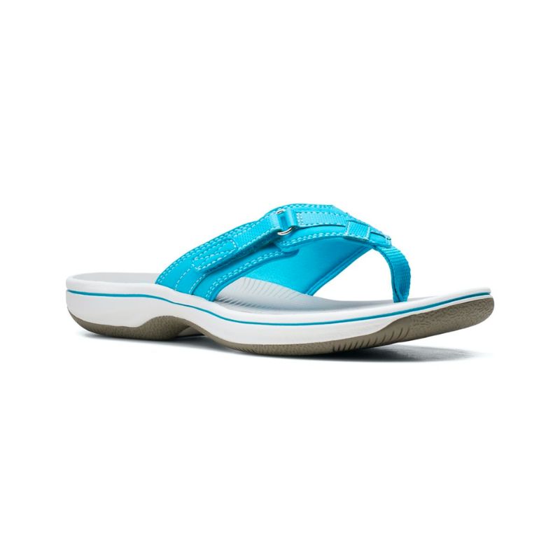 Clarks breeze sea top flip flops blue