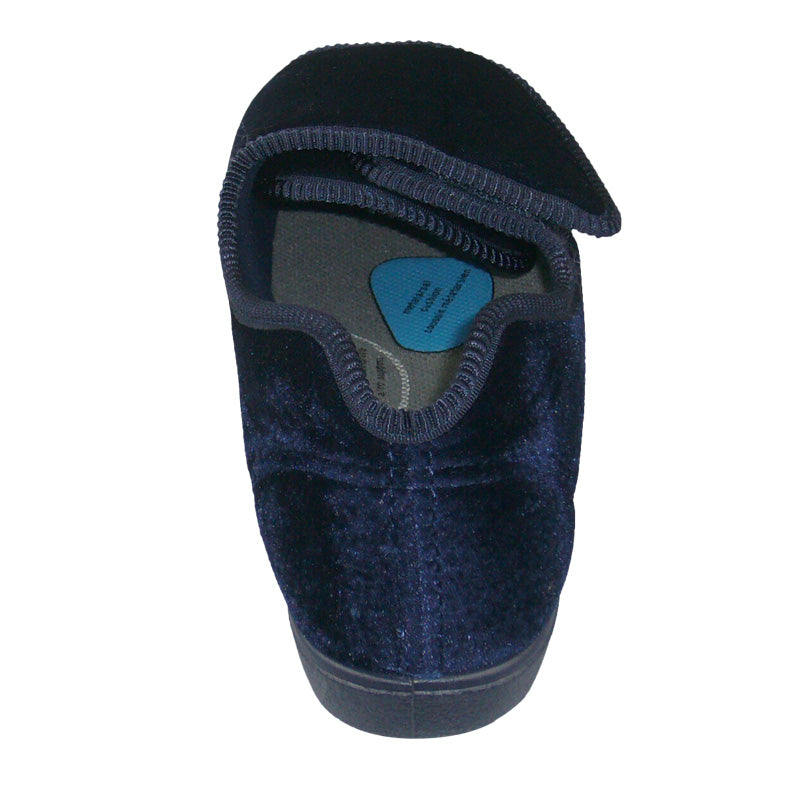 Women's Velcro Velour Diabetic Slipper - TENDER TOOTSIES - Tootsies Shoe Market - Slippers