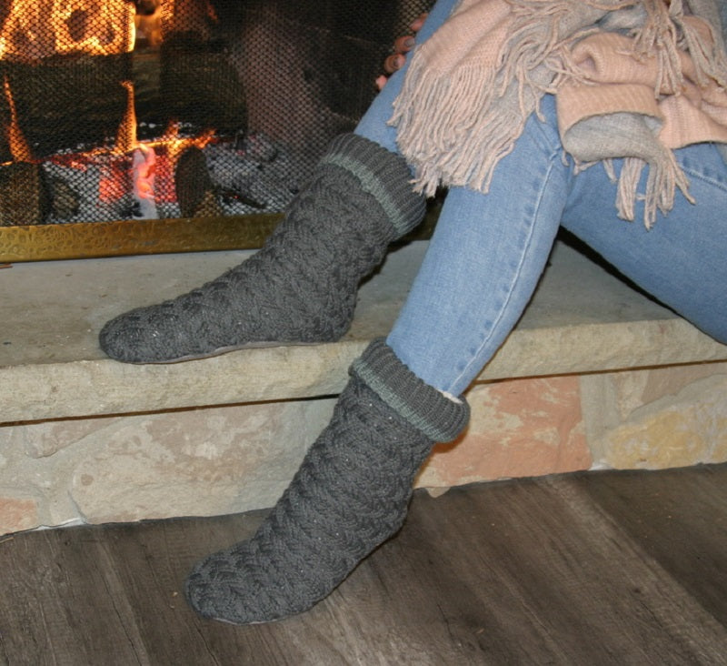 Women's Slipper Sock - Wanderlust - Tootsies Shoe Market - Socks