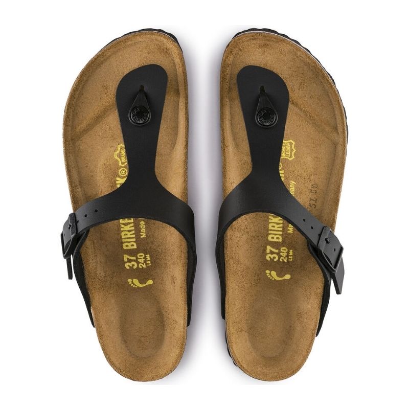 Women's Gizeh Birko-flor Black - BIRKENSTOCK - Tootsies Shoe Market - Sandals