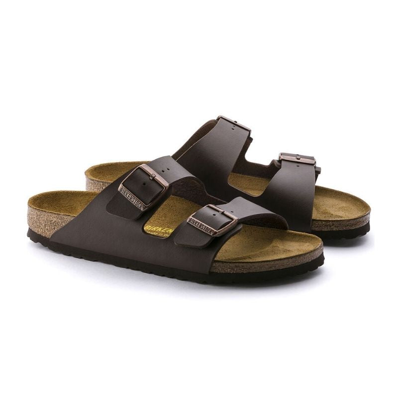 Women's Arizona Birko-flor Dark Brown - BIRKENSTOCK - Tootsies Shoe Market - Sandals