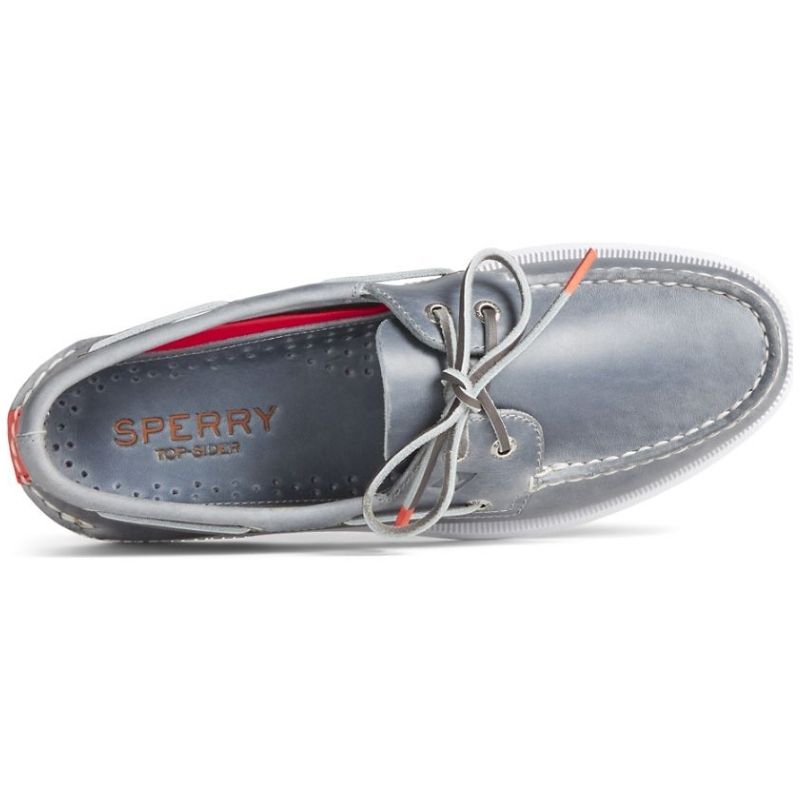 Mens Ao 2 Eye Pull Up Grey - sperry - Tootsies Shoe Market - Casuals/Dress
