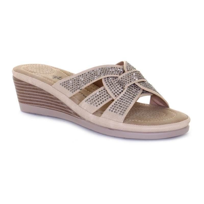 Womens Magenta Wedge - Wanderlust - Tootsies Shoe Market - Sandals