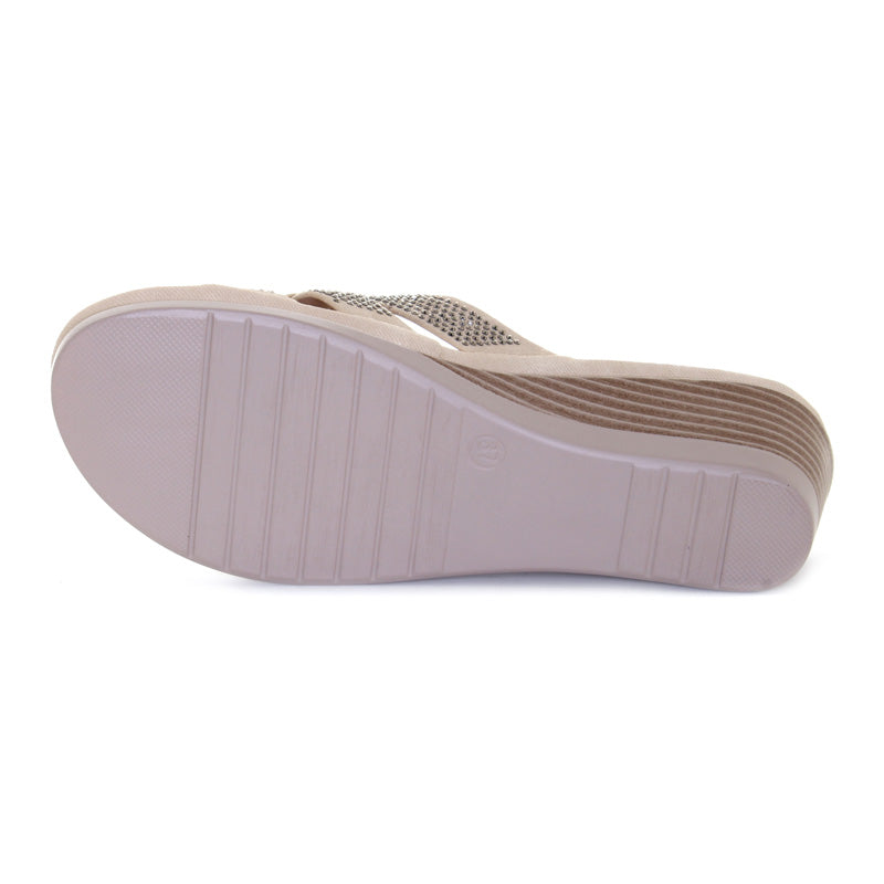 Womens Magenta Wedge - Wanderlust - Tootsies Shoe Market - Sandals