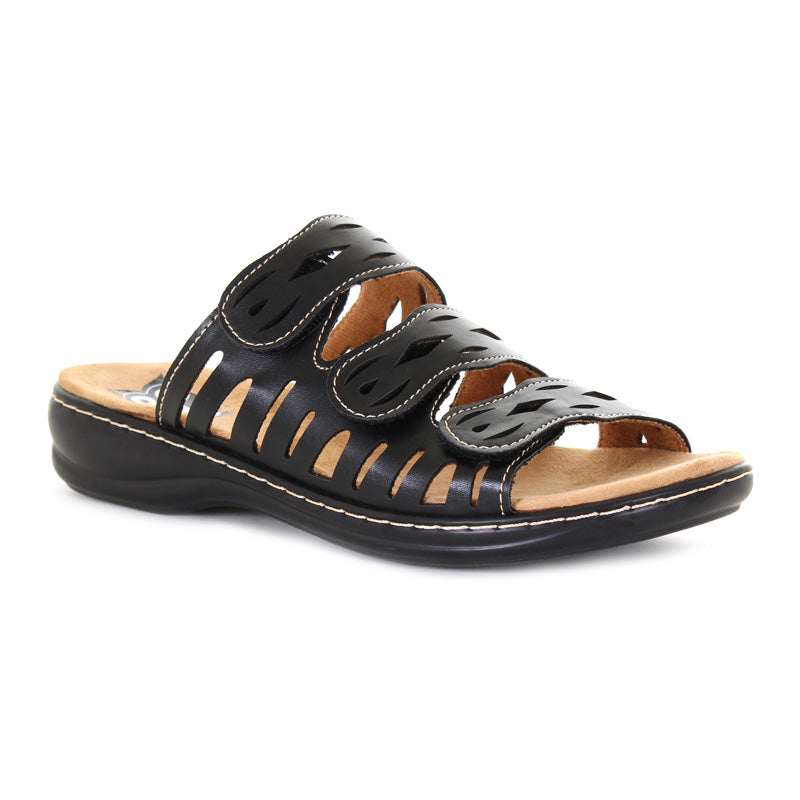 Womens Daisy 3 Strap Velcro Sandal - TENDER TOOTSIES - Tootsies Shoe Market - Sandals