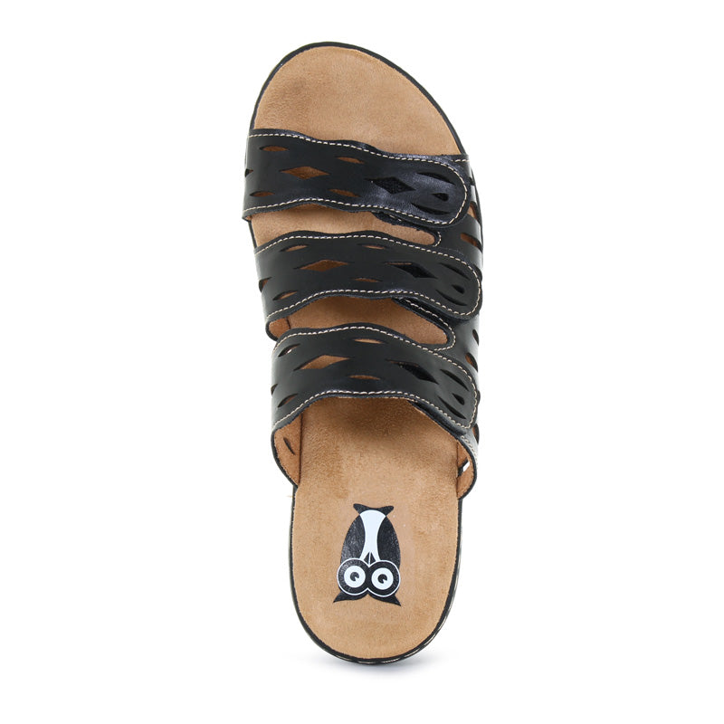 Womens Daisy 3 Strap Velcro Sandal - TENDER TOOTSIES - Tootsies Shoe Market - Sandals
