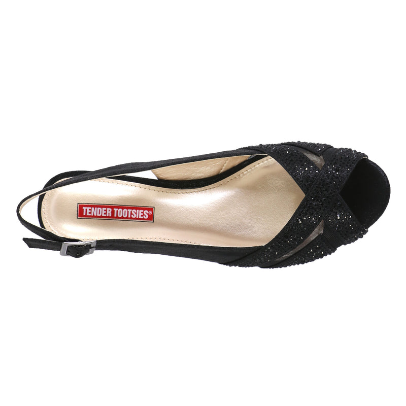 Womens Sharon Peep Toe Wedge - TENDER TOOTSIES - Tootsies Shoe Market - Sandals