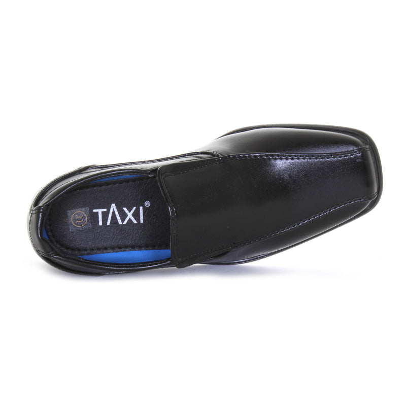 Boys Black Slipon Dress Shoes - Taxi - Tootsies Shoe Market - Casuals/Dress